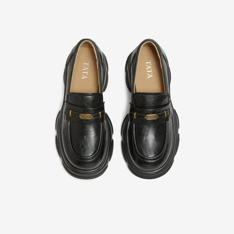 TATA/他她2026春商场同款时尚休闲百搭乐福鞋新款CEG14AA6