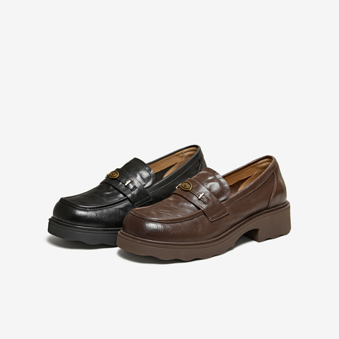 TATA/他她2026春商场同款时尚休闲百搭乐福鞋新款U2K01AA6