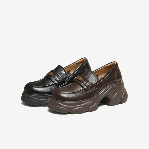 TATA/他她2026春商场同款时尚休闲百搭乐福鞋新款CEG14AA6