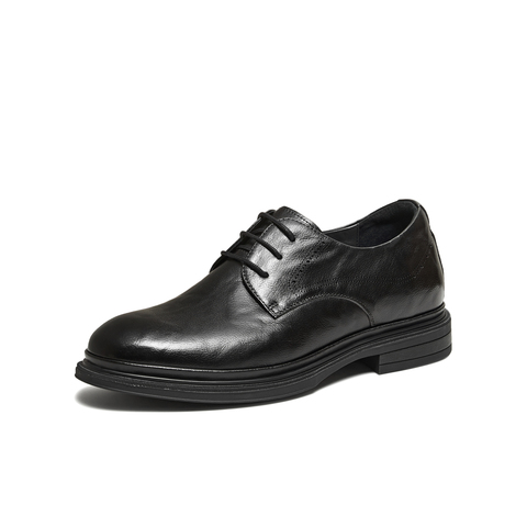 TATA/他她2026春商场同款纯色舒适百搭皮鞋男新款QHS01AM6