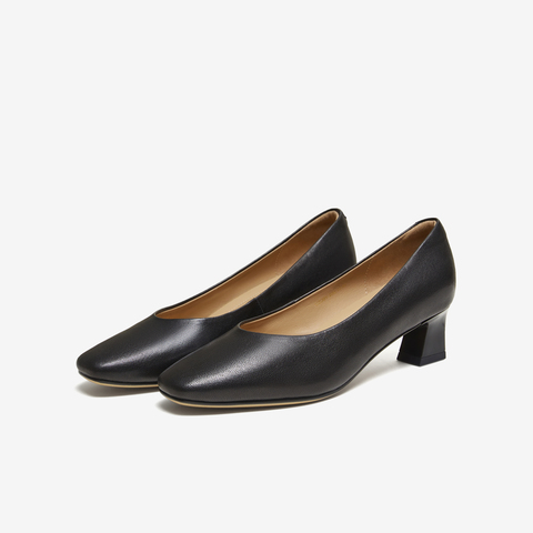 TATA/他她2026春商场同款时尚百搭简约圆头女中高单鞋新款UZJ01AQ6