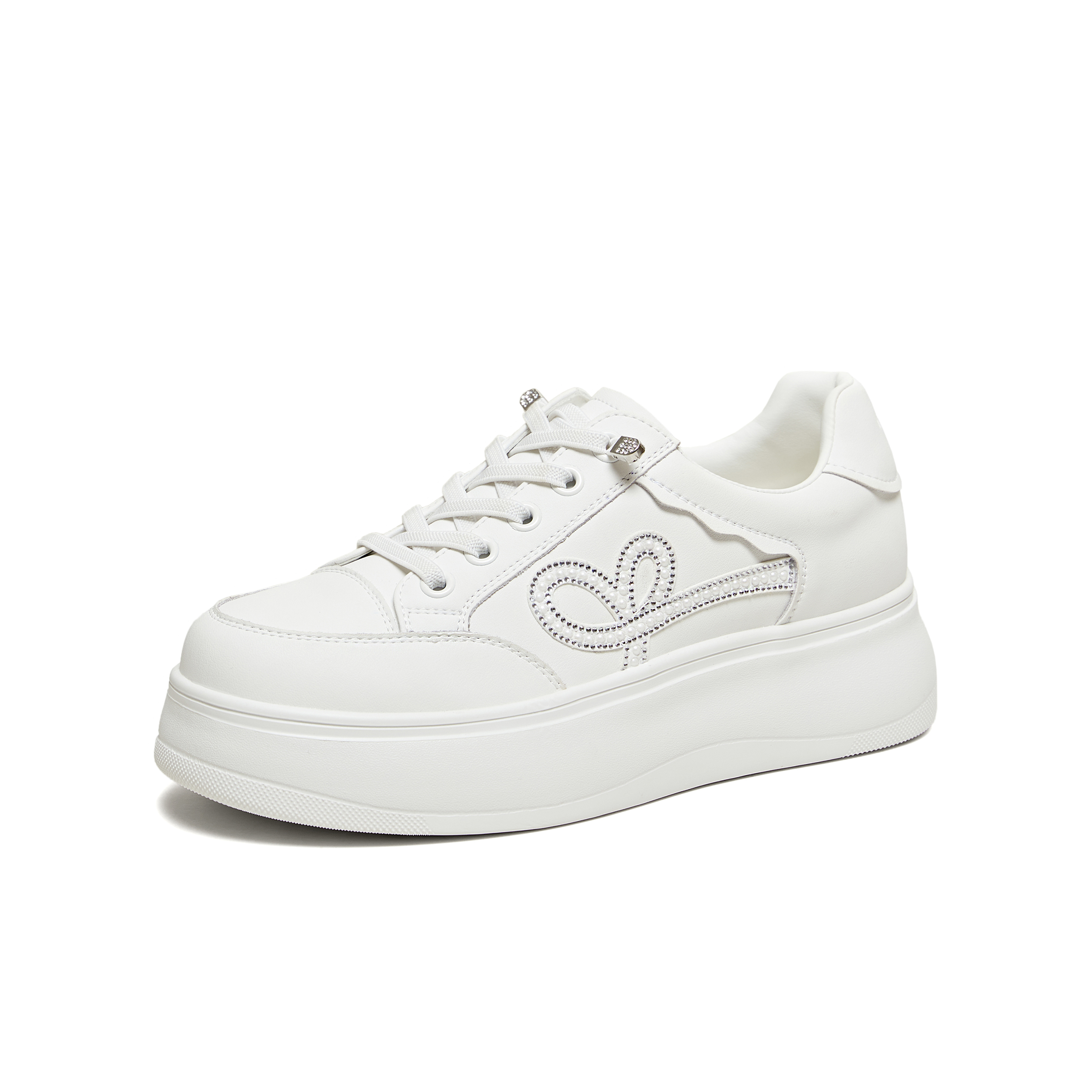 TATA/他她2026春商场同款时尚休闲厚底板鞋新款WJN30AM6