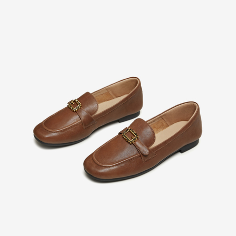 TATA/他她2026春商场同款时尚休闲百搭乐福鞋新款7QCC8AA6