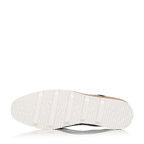 Teenmix/天美意春季专柜同款黑色漆皮牛皮女单鞋6D921AM6