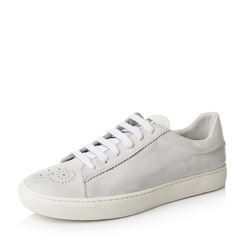 teenmix/天美意春季白色牛皮镂花英伦学院风男休闲鞋ob475bm7