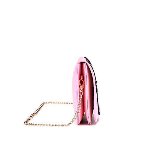 Teenmix/天美意夏浅粉色时尚亮片大眼睛小包女包BY02DBN7