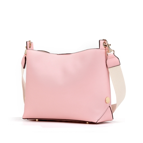 Teenmix/天美意春新款商场同款粉色时尚背提包X1566AX9