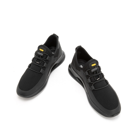Teenmix/天美意春商场同款黑色纺织品男运动休闲鞋2MT01AM9