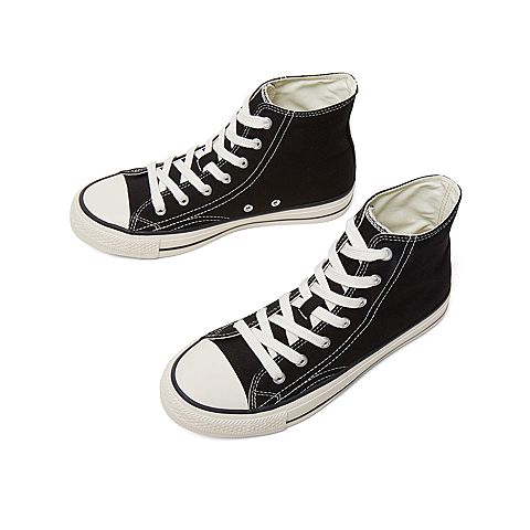 Teenmix/天美意秋新款商场同款黑色高帮帆布鞋男休闲鞋2PY02CD9
