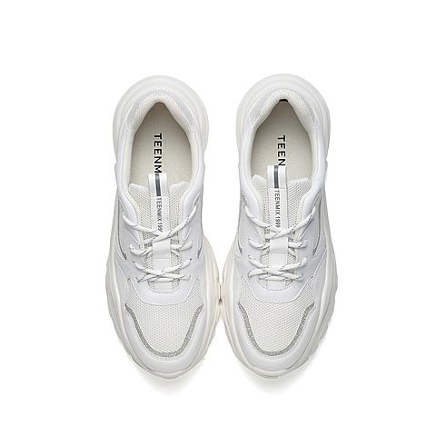 Teenmix/天美意秋新款商场同款白色厚底休闲女老爹鞋CK920CM9