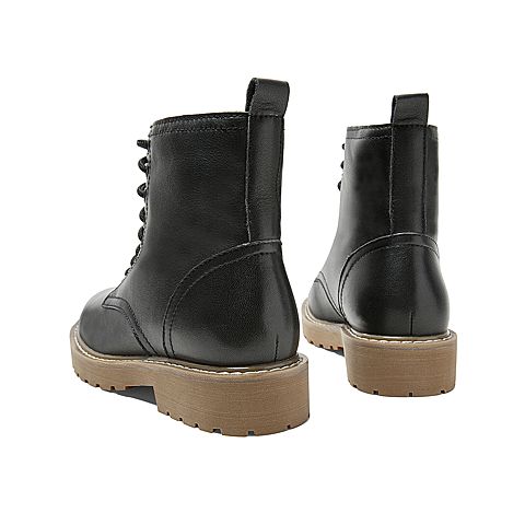Teenmix/天美意冬新款商场同款系带马丁靴女短靴AV311DD9