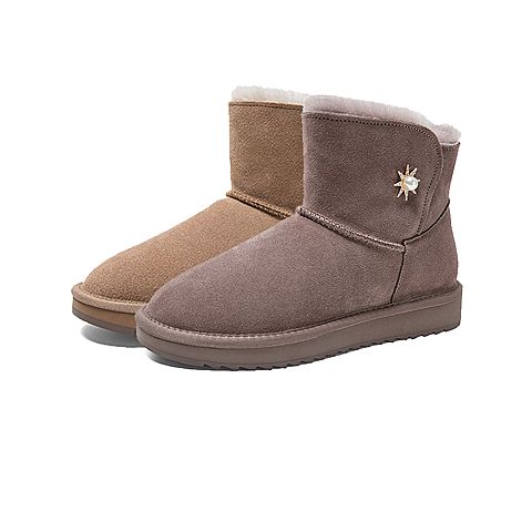 Teenmix/天美意冬新款商场同款温暖舒适女雪地靴AV401DD9