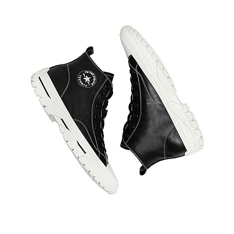 Teenmix/天美意秋新款商场同款黑色学院风绑带牛皮革男休闲皮靴2RJ01CD9