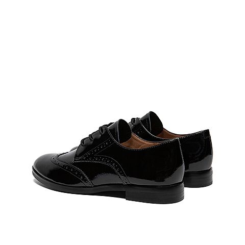 Teenmix/天美意2020春商场同款英伦布洛克牛皮革女皮鞋休闲鞋CBQ31AM0