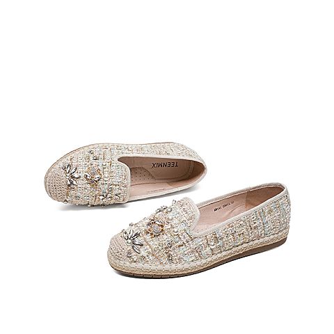 Teenmix/天美意2020春商场同款小香风渔夫鞋女休闲鞋单鞋AW141AQ0