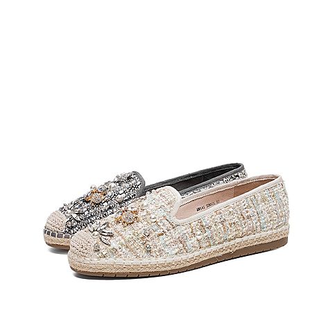 Teenmix/天美意2020春商场同款小香风渔夫鞋女休闲鞋单鞋AW141AQ0