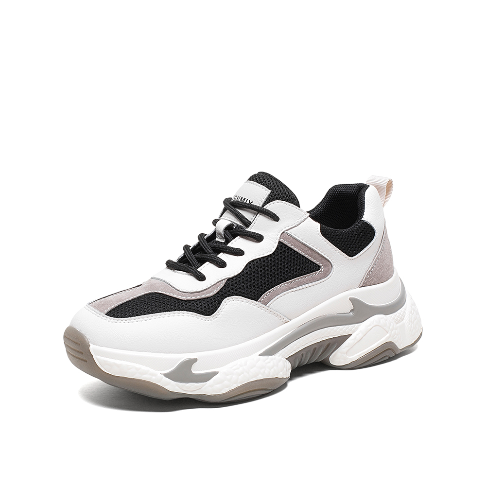 Teenmix/天美意2020春商场同款复古撞色老爹鞋女旅游鞋休闲鞋AW351AM0