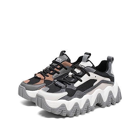 Teenmix/天美意2020春新款复古厚底老爹鞋女旅游鞋休闲鞋A0620AM0