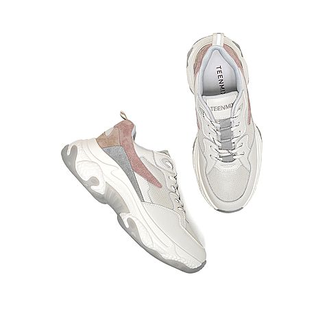 Teenmix/天美意2020春商场同款拼色厚底运动风老爹鞋女旅游休闲鞋AW481AM0