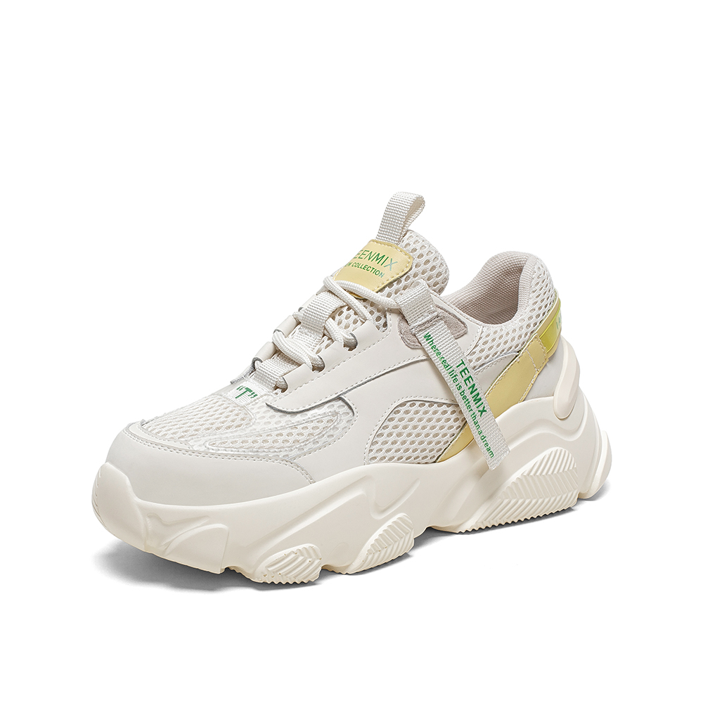 Teenmix/天美意2020春新款酷帅个性织带老爹鞋女休闲鞋A9883AM0