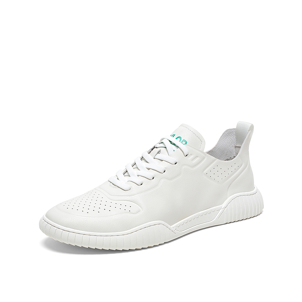 Teenmix/天美意2020夏新款商场同款简约纯色板鞋牛皮革男休闲鞋2TJ01BM0