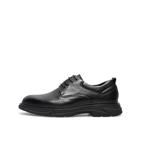 Teenmix/天美意2020冬新款商场同款质感纹理系带商务男皮鞋2WC01DM0