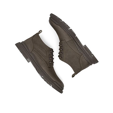 Teenmix/天美意2020冬新款商场同款系带百搭时尚单绒男旅游靴2WI01DD0