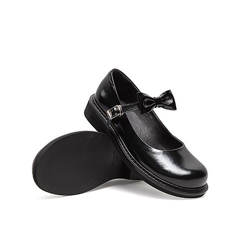 Teenmix/天美意2021春新款商场同款蝴蝶结可爱风lolita鞋女皮鞋AZ281AQ1