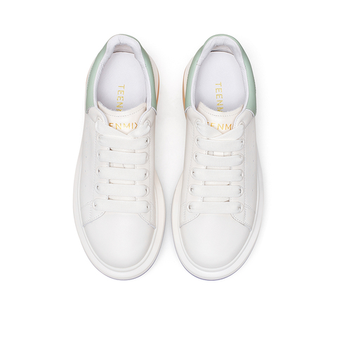 Teenmix/天美意2021春新款清新渐变幻彩小白鞋女休闲鞋1XBX4AM1