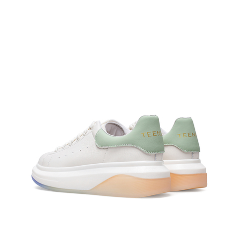Teenmix/天美意2021春新款清新渐变幻彩小白鞋女休闲鞋1XBX4AM1