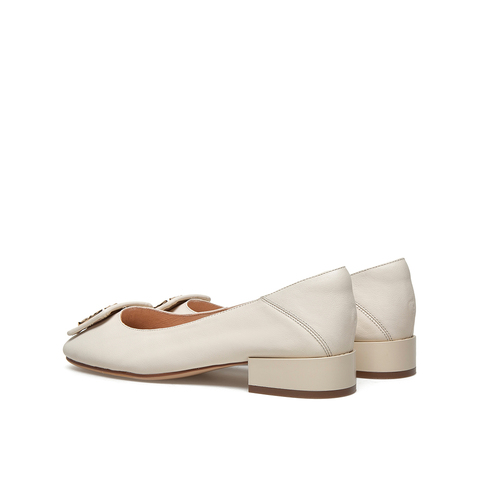 Teenmix/天美意2021春新款商场同款浅口几何扣饰轻熟温婉女单鞋AZ181AQ1