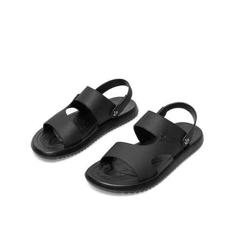 Teenmix/天美意2021夏新款商场同款简约沙滩休闲时尚男凉鞋2YN01BL1