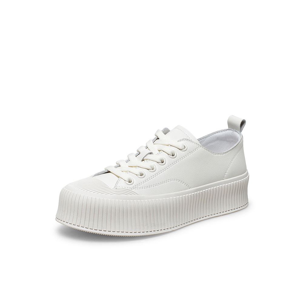 Teenmix/天美意2021春新款学院百搭日系女休闲板鞋1XBX8AM1