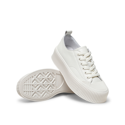 Teenmix/天美意2021春新款学院百搭日系女休闲板鞋1XBX8AM1