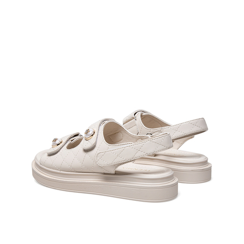 Teenmix/天美意2021夏新款小香风简约时尚休闲女凉鞋1LDL5BL1