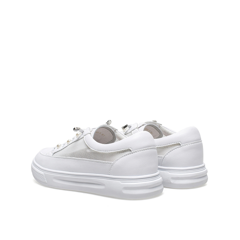 Teenmix/天美意2021夏新款商场同款网面清爽小白鞋女休闲板鞋BA531BM1
