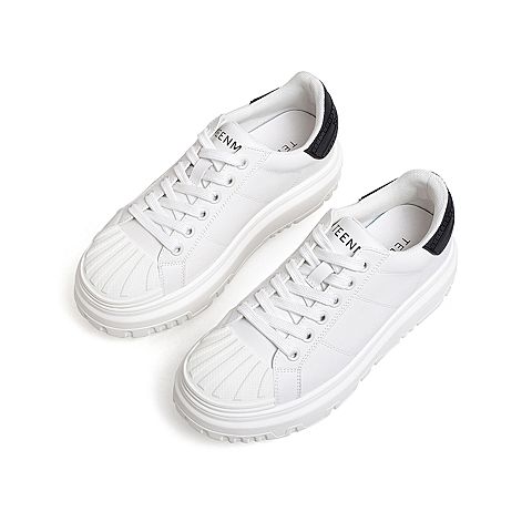 Teenmix/天美意2021秋新款商场同款小白鞋潮酷女休闲鞋BB071CM1