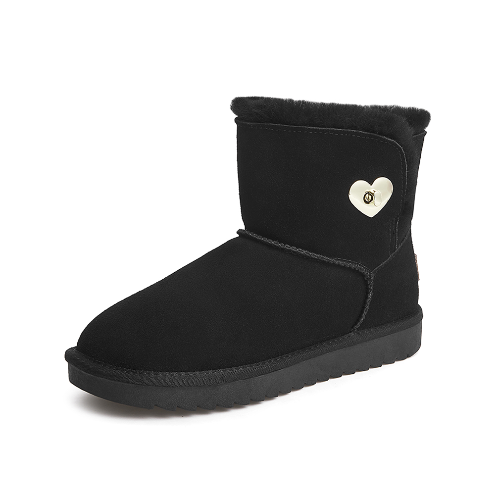 Teenmix/天美意2021冬新款可爱简约雪地靴女休闲靴1XDX1DD1