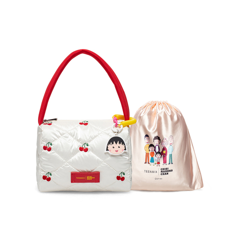 Teenmix/天美意2021冬新款商场同款樱桃小丸子联名款-樱桃化妆包AA317DX1