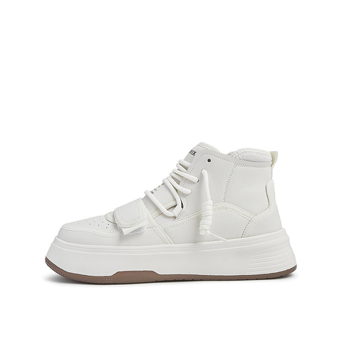 Teenmix/天美意2021冬新款高帮鞋百搭简约风潮酷女休闲靴NGB01DM1