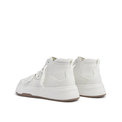 Teenmix/天美意2021冬新款高帮鞋百搭简约风潮酷女休闲靴NGB01DM1