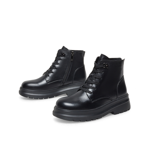 Teenmix/天美意2022冬新款商场同款英伦复古马丁靴女短靴CSR41DD2