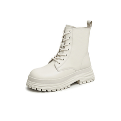 Teenmix/天美意2022冬新款商场同款纯色厚底马丁靴女靴NDX16DD2