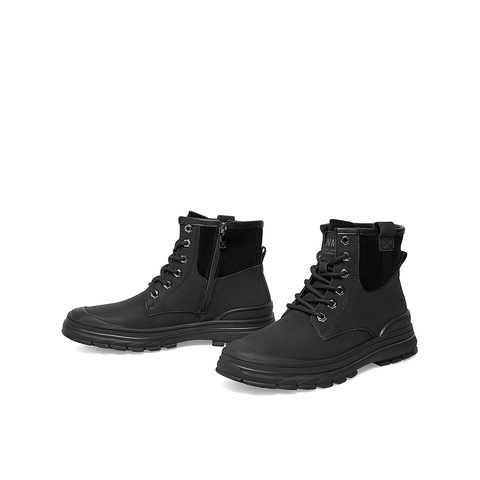 Teenmix/天美意2022冬新款商场同款厚底英伦复古男工装靴3HZ01DD2