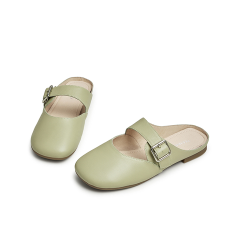 天美意2023夏新款商场同款包头穆勒拖优雅气质浅口女凉拖BG131BH3