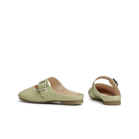 天美意2023夏新款商场同款包头穆勒拖优雅气质浅口女凉拖BG131BH3