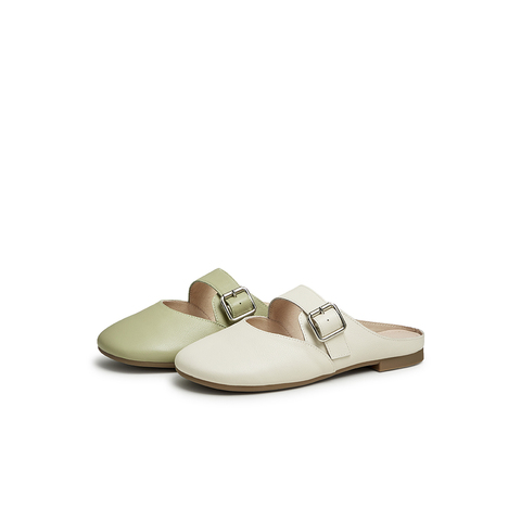 天美意2023夏新款商场同款包头穆勒拖优雅气质浅口女凉拖BG131BH3