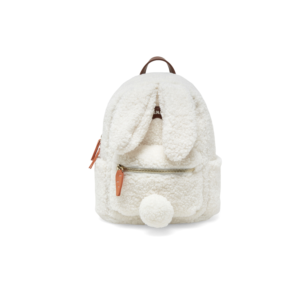 Teenmix/天美意2023春新款商场同款可爱毛绒兔兔双肩背包X2609AX3