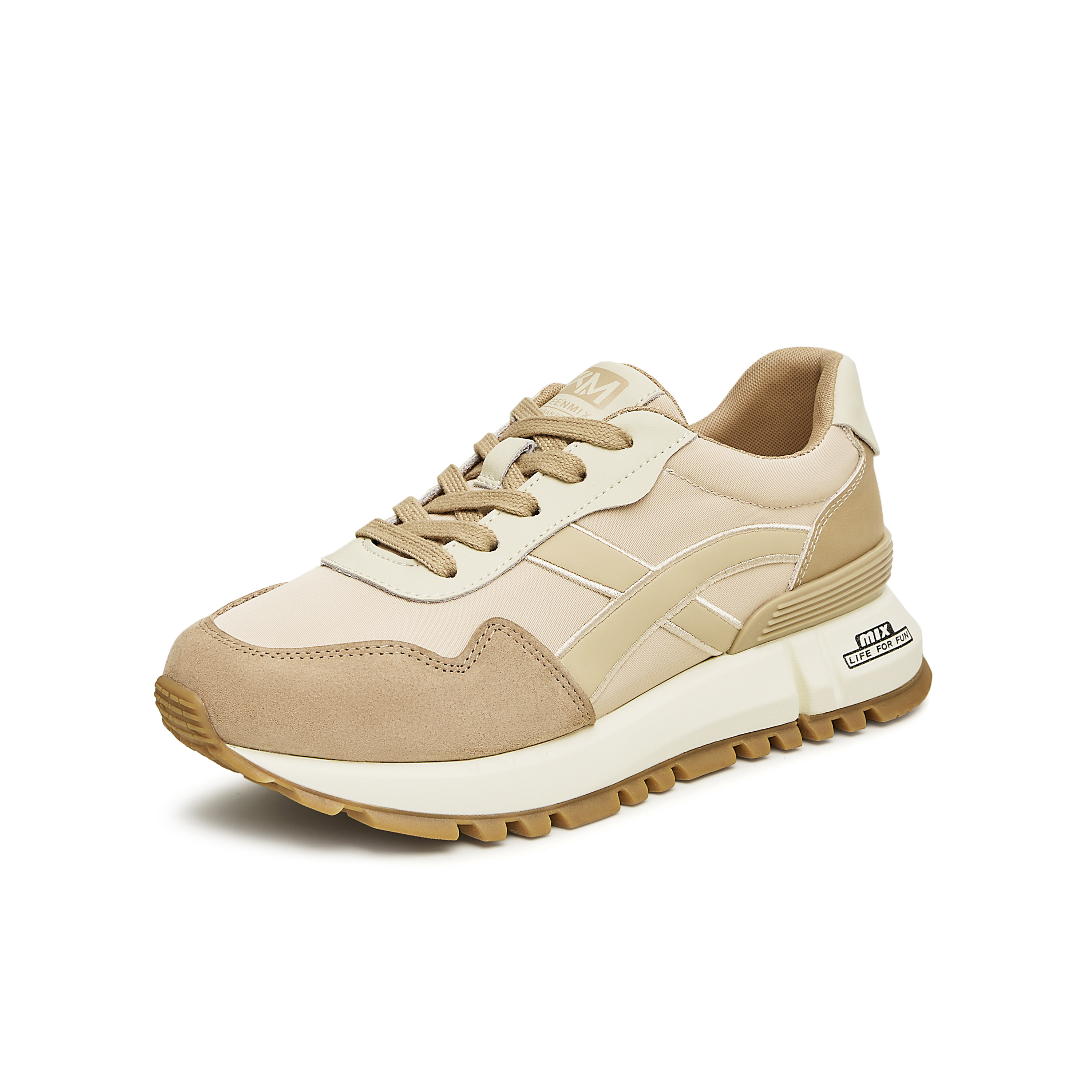 天美意2023秋新款商场同款百搭运动阿甘鞋时尚女休闲鞋BH491CM3