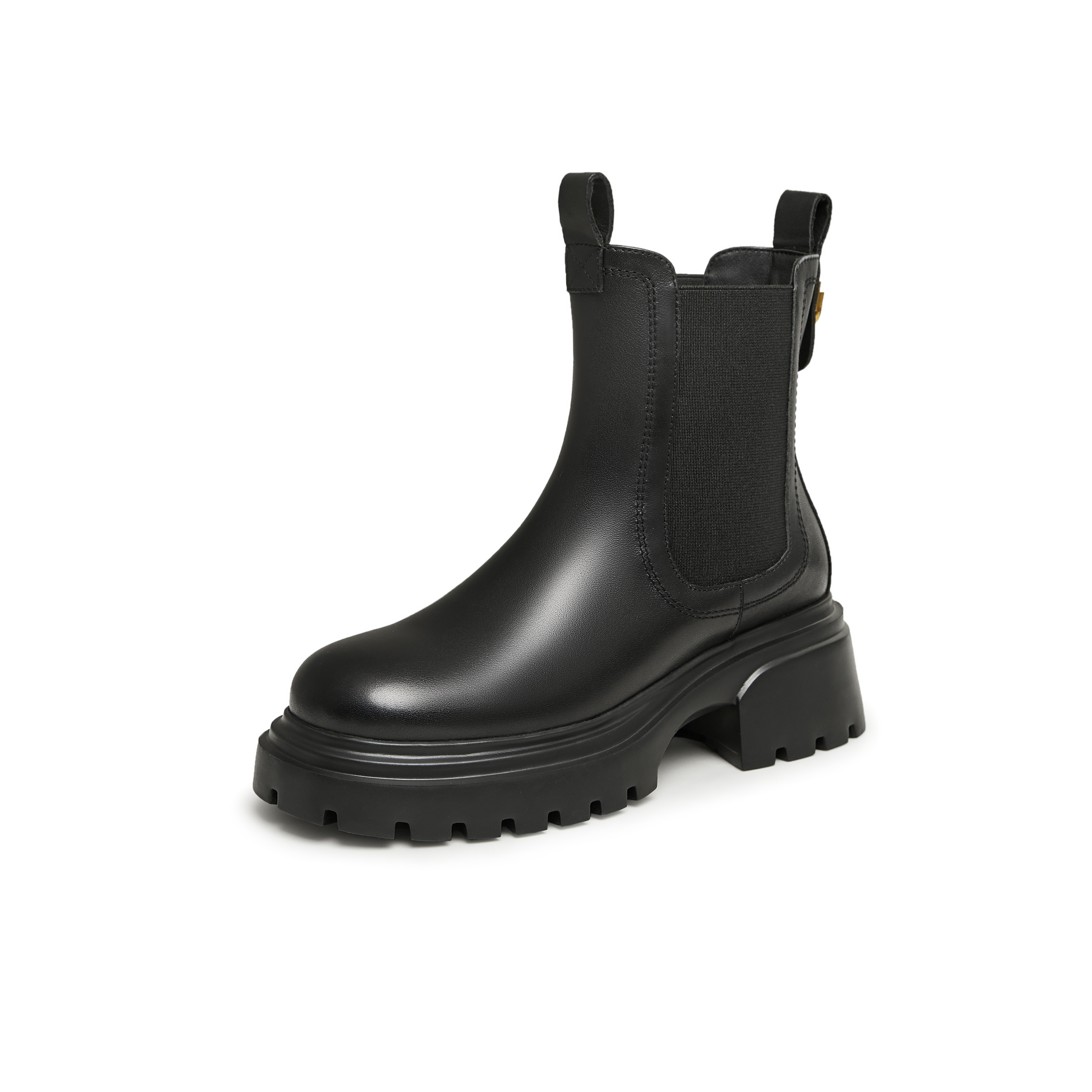 天美意2023冬新款商场同款英伦复古百搭短靴女切尔西靴BH631DD3